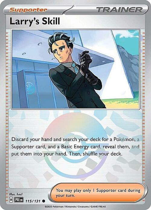 Prismatic Evolutions Larry's Skill #115/131 Pokéball